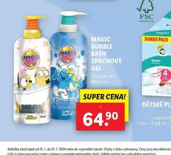 Lidl Magic bubble bath sprchový gel nabídka