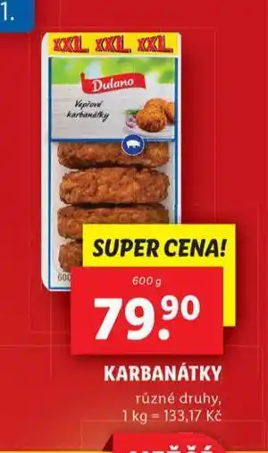 Lidl Karbanátky nabídka