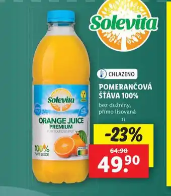 Lidl Pomerančová šťáva 100% nabídka