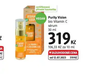 dm drogerie Purity vision bio vitamín c sérum nabídka