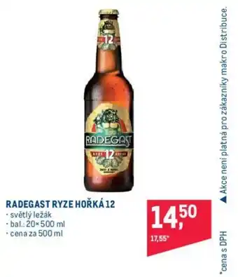Makro RADEGAST RYZE HOŘKÁ 12 nabídka