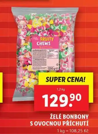 Lidl Želé bonbony s ovocnou příchutí nabídka