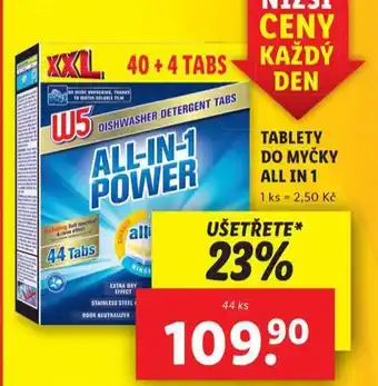 Lidl W5 tablety do myčky nabídka