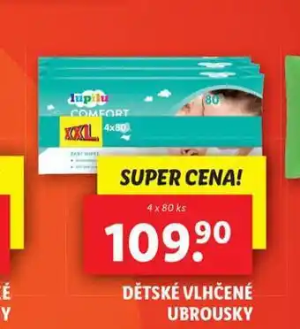 Lidl Lupilu dětské vlhčené ubrousky nabídka