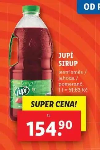 Lidl Jupí sirup nabídka