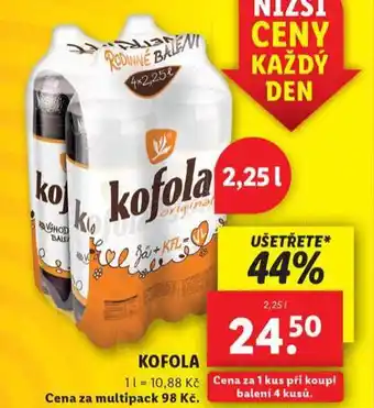 Lidl Kofola 2,25l nabídka