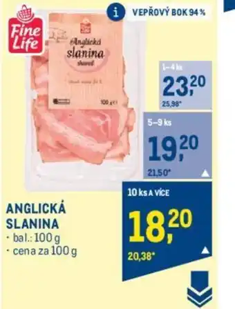 Makro ANGLICKÁ SLANINA nabídka