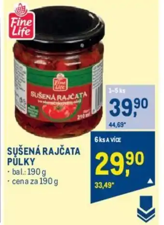 Makro SUŠENÁ RAJČATA PŮLKY nabídka