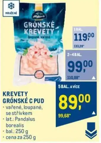 Makro KREVETY GRÓNSKÉ C PUD nabídka