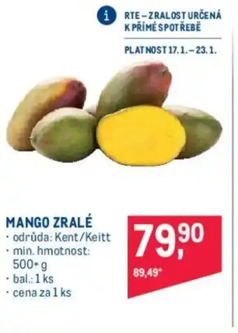 Makro MANGO ZRALÉ nabídka