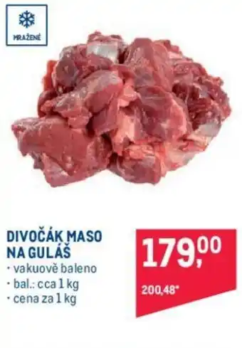 Makro DIVOČÁK MASO NA GULÁŠ nabídka