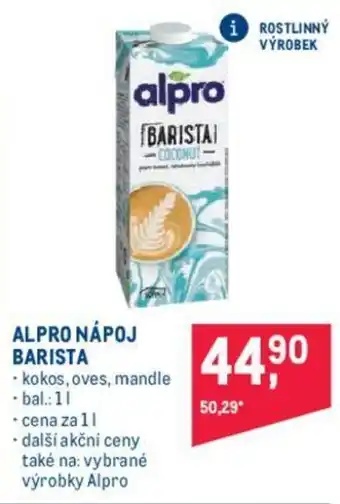 Makro ALPRO NÁPOJ BARISTA nabídka