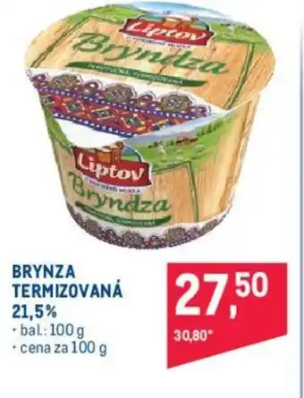 Makro BRYNZA TERMIZOVANÁ 21,5% nabídka