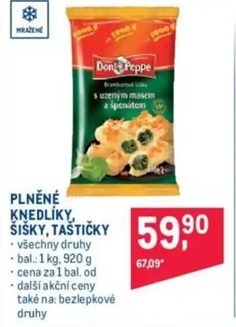 Makro PLNĚNÉ KNEDLÍKY, ŠIŠKY, TAŠTIČKY nabídka