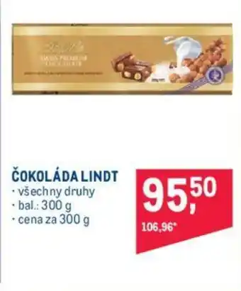 Makro ČOKOLÁDA LINDT nabídka
