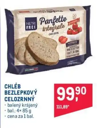 Makro CHLÉB BEZLEPKOVÝ CELOZRNNÝ nabídka