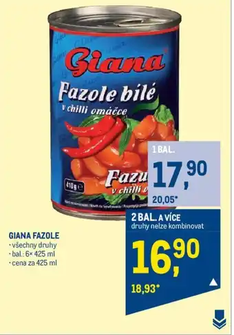 Makro GIANA FAZOLE nabídka