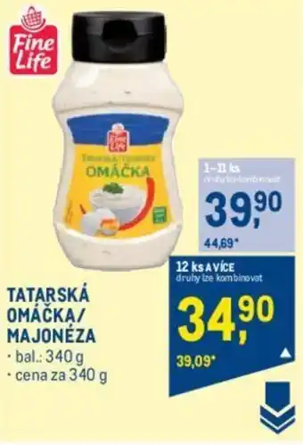 Makro TATARSKÁ OMÁČKA/ MAJONÉZA nabídka