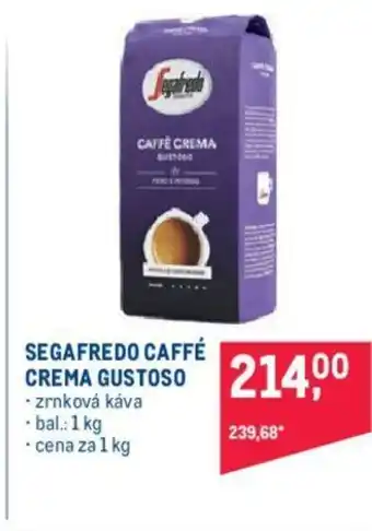Makro SEGAFREDO CAFFÉ CREMA GUSTOSO nabídka