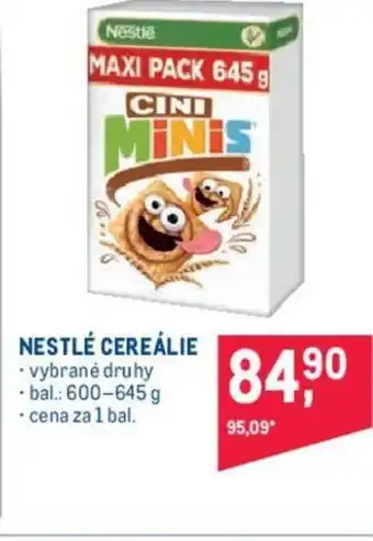 Makro NESTLÉ CEREÁLIE nabídka