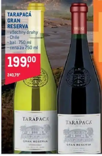 Makro TARAPACÁ GRAN RESERVA nabídka