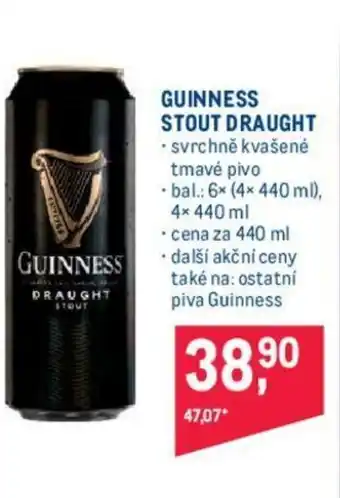 Makro GUINNESS STOUT DRAUGHT nabídka