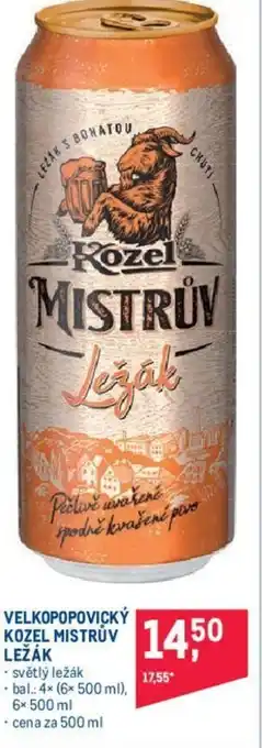 Makro VELKOPOPOVICKÝ KOZEL MISTRŮV LEŽÁK nabídka