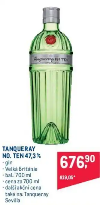 Makro TANQUERAY NO. TEN 47,3% nabídka