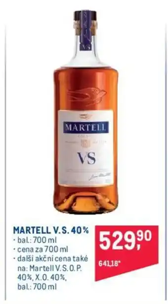 Makro MARTELL V.S. 40% nabídka