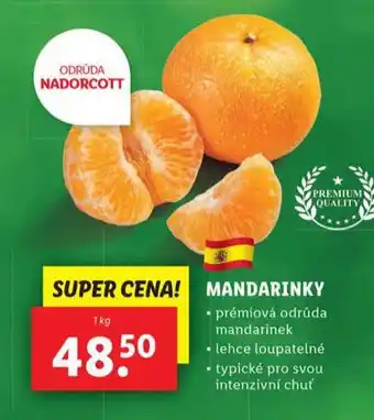 Lidl Mandarinky nabídka