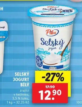 Lidl Selský jogurt nabídka
