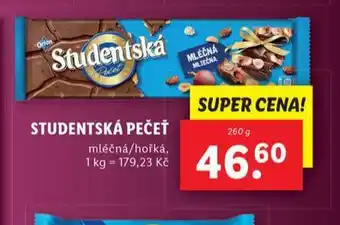 Lidl Studentská pečeť nabídka