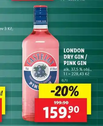 Lidl London dry gin nabídka