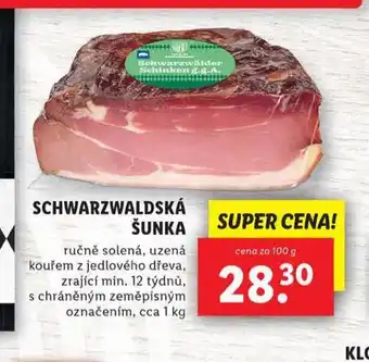 Lidl Schwarzwaldská šunka nabídka