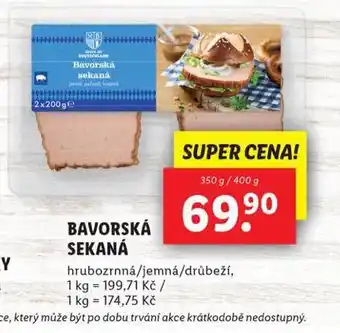 Lidl Bavorská sekaná nabídka