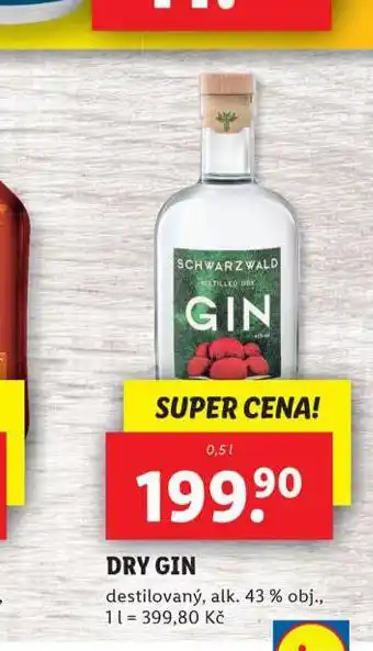 Lidl Dry gin nabídka