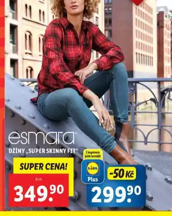 Lidl Džíny super skinny fit nabídka