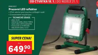 Lidl Pracovní led reflektor nabídka