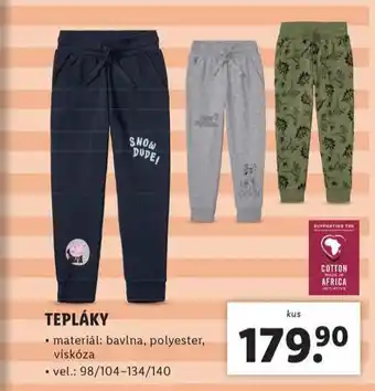 Lidl Tepláky nabídka