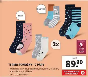 Lidl Termo ponožky nabídka