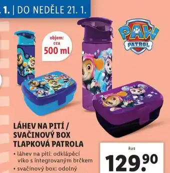 Lidl Láhev na pití nabídka