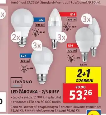 Lidl Led žárovka nabídka