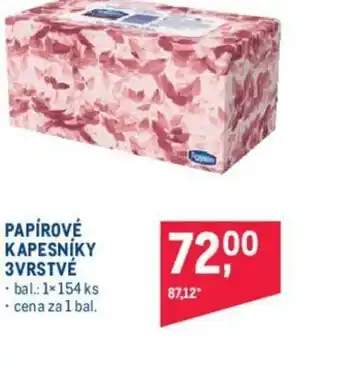 Makro PAPÍROVÉ KAPESNÍKY 3VRSTVÉ nabídka