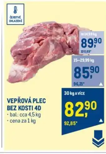 Makro VEPŘOVÁ PLEC BEZ KOSTI 4D nabídka