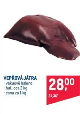 Makro VEPŘOVÁ JÁTRA nabídka