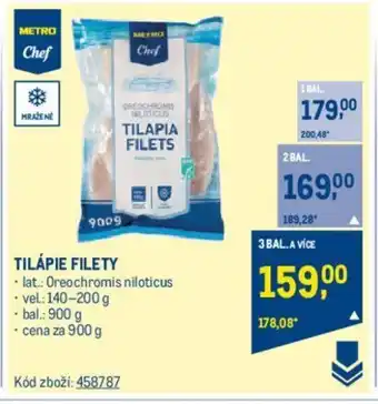TILÁPIE FILETY