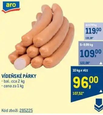 Makro VÍDEŇSKÉ PÁRKY nabídka