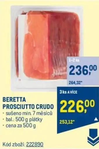 Makro BERETTA PROSCIUTTO CRUDO nabídka