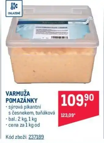 Makro VARMUŽA POMAZÁNKY nabídka