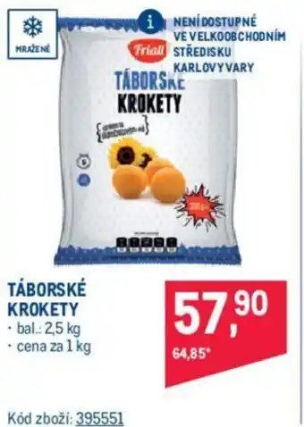 Makro TÁBORSKE KROKETY nabídka